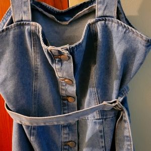 Plus size Jean dress with belt